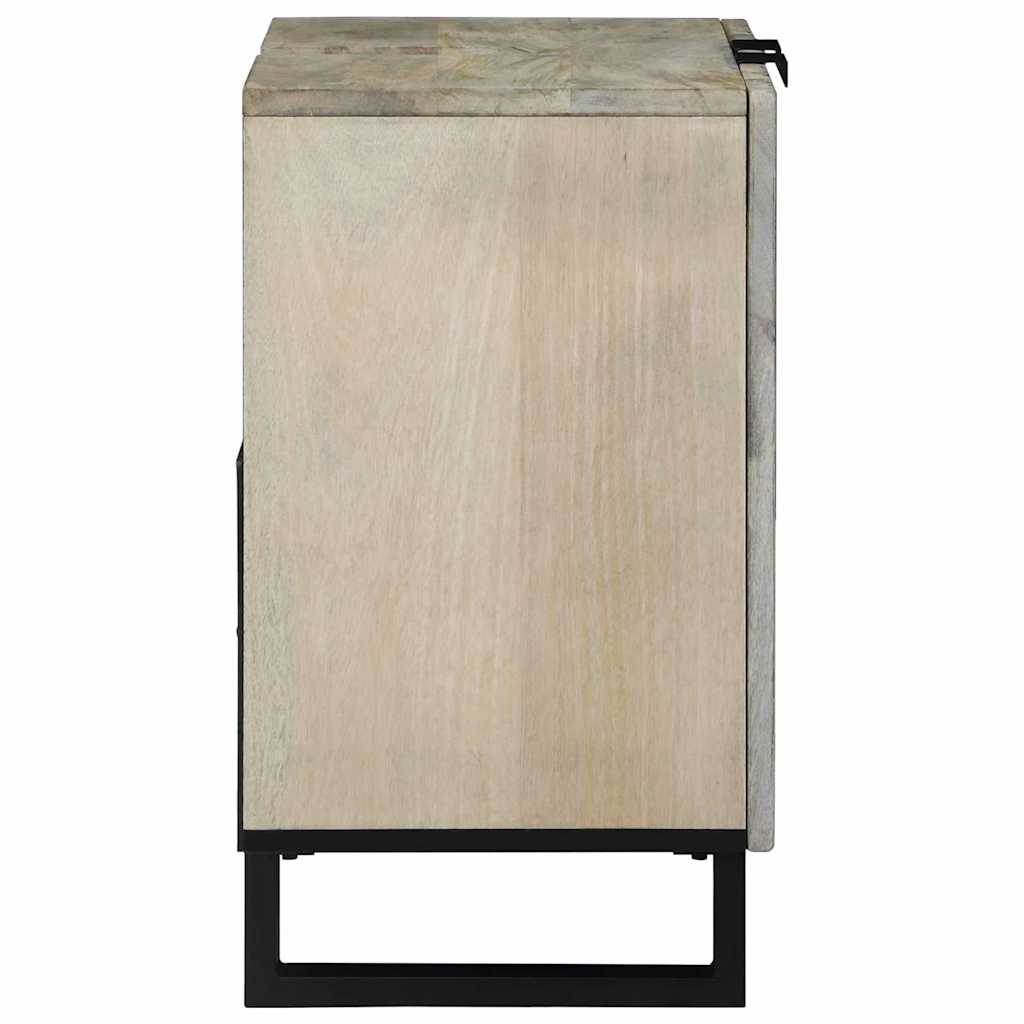 Waschbeckenschrank mit Regal Weiß 62 x 33 x 58 cm Holzwerkstoff
