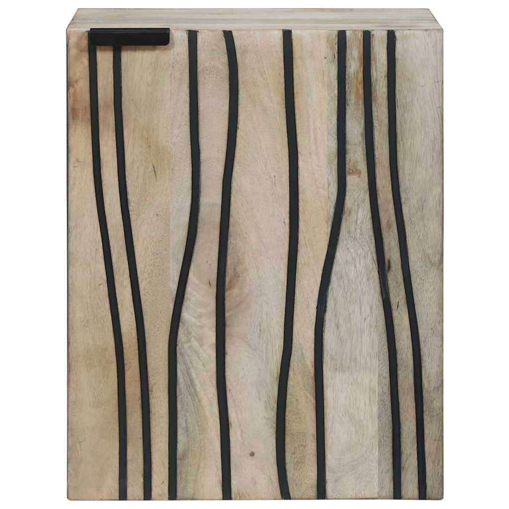 Waschbeckenschrank mit Tür Weiß 38 x 33,5 x 48 cm Holzwerkstoff