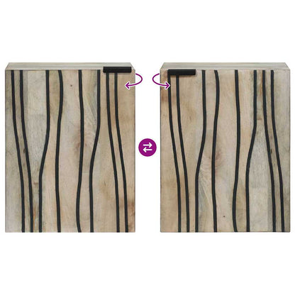 Spülenschrank Braun und Schwarz 38 x 33,5 x 48 cm Holzwerkstoff