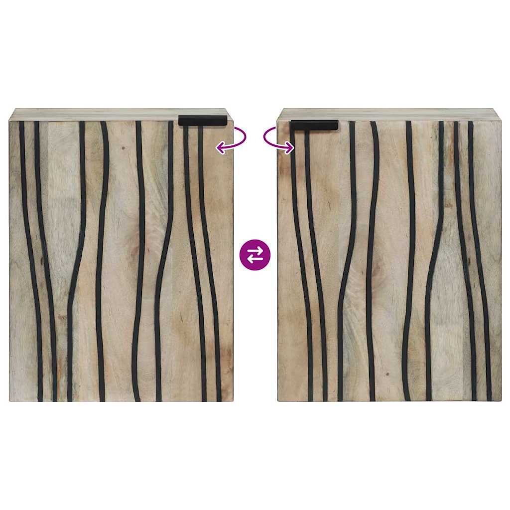 Waschbeckenschrank mit Tür Weiß 38 x 33,5 x 48 cm Holzwerkstoff