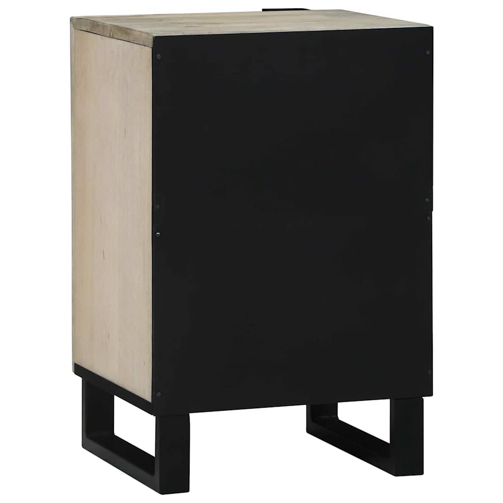 Badezimmer Schrank mit Tür Braun und Schwarz 38 x 33.5 x 58 cm