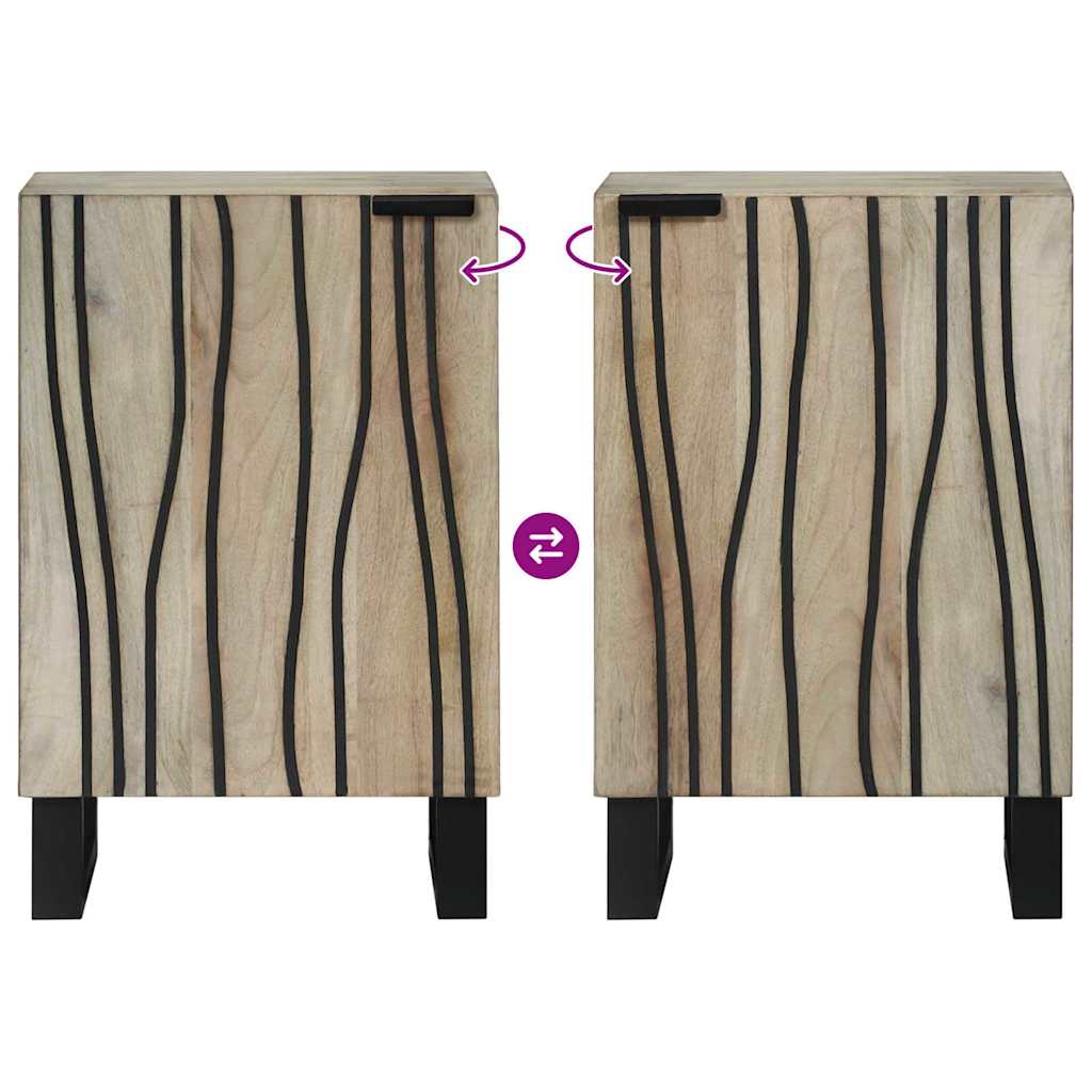 Waschbeckenschrank mit Tür Weiß 38 x 33,5 x 58 cm Holzwerkstoff