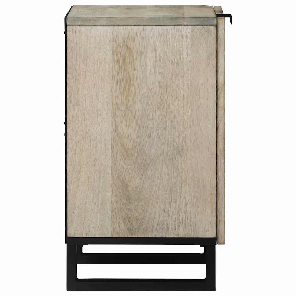 Badezimmer Schrank mit Tür Braun und Schwarz 38 x 33.5 x 58 cm