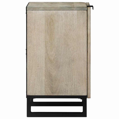 Badezimmer Schrank mit Tür Braun und Schwarz 38 x 33.5 x 58 cm