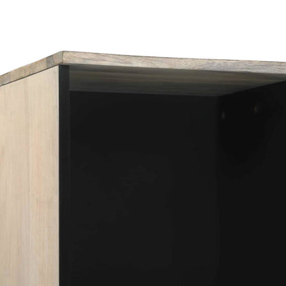 Badezimmer Schrank mit Regal Braun und Schwarz 38 x 33 x 160 cm