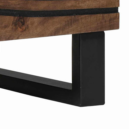 Nachttisch Walnuss 40 x 33 x 46 cm Massivholz Akazie