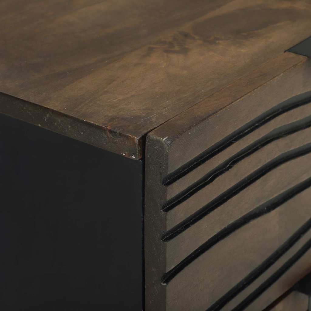 Nachttisch Walnuss 40 x 33 x 46 cm Massivholz Akazie