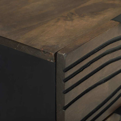 Nachttisch Walnuss 40 x 33 x 46 cm Massivholz Akazie