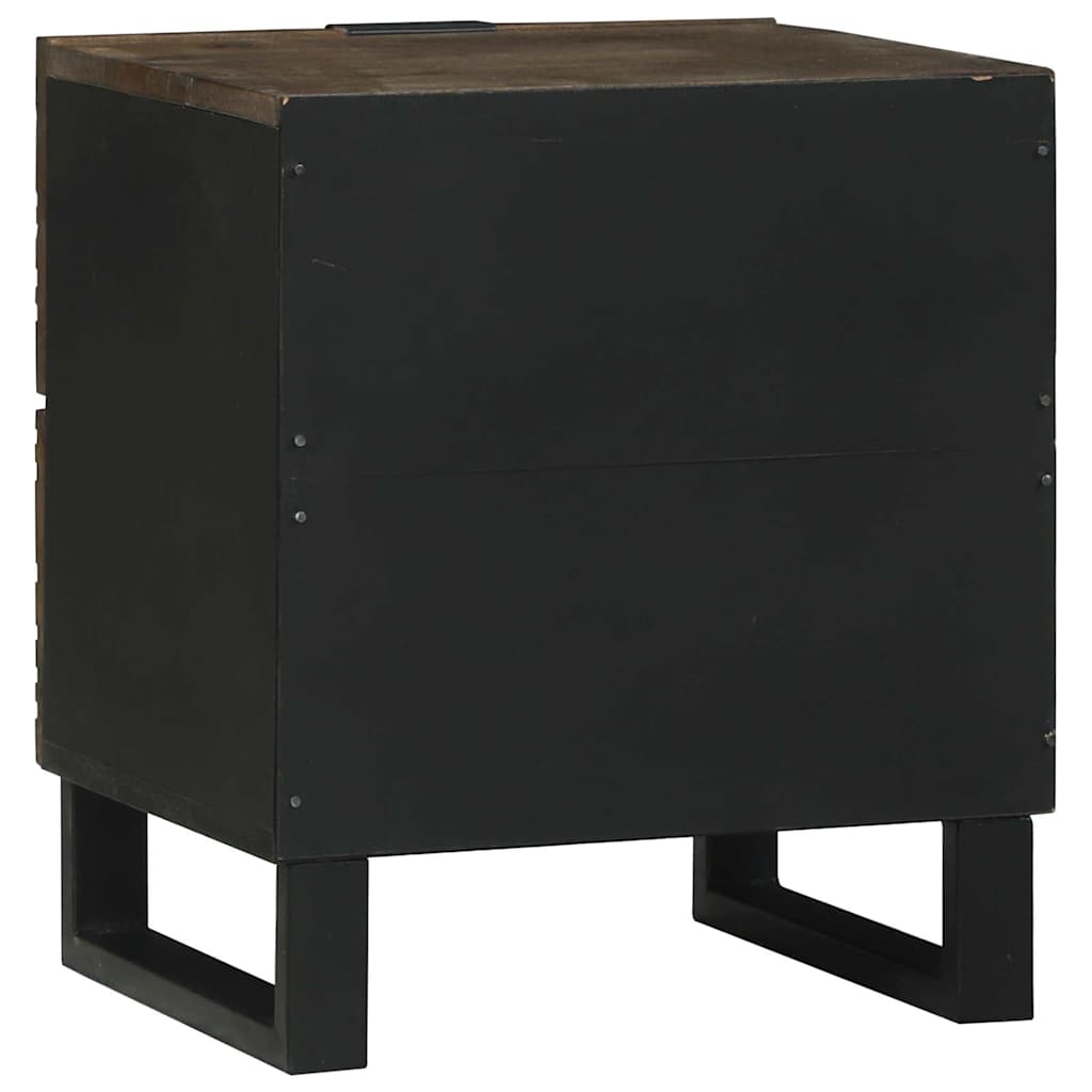 Nachttisch Walnuss 40 x 33 x 46 cm Massivholz Akazie