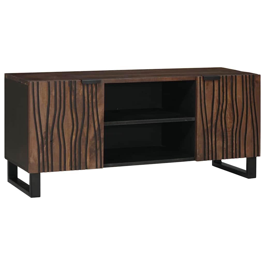 TV-Schrank Braun 160 x 30 x 30.5 cm massives Mangoholz