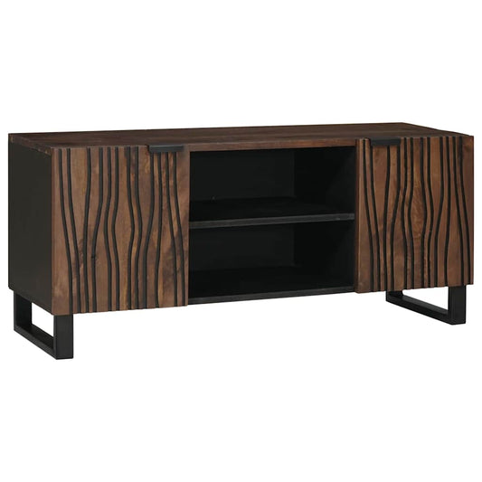 TV-Schrank Braun 160 x 30 x 30.5 cm massives Mangoholz