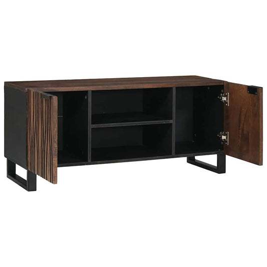 TV-Schrank Braun 160 x 30 x 30.5 cm massives Mangoholz