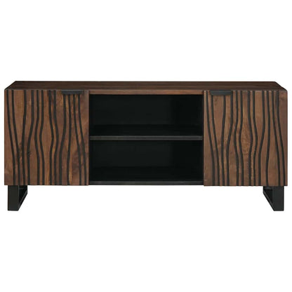 TV-Schrank Braun 160 x 30 x 30.5 cm massives Mangoholz