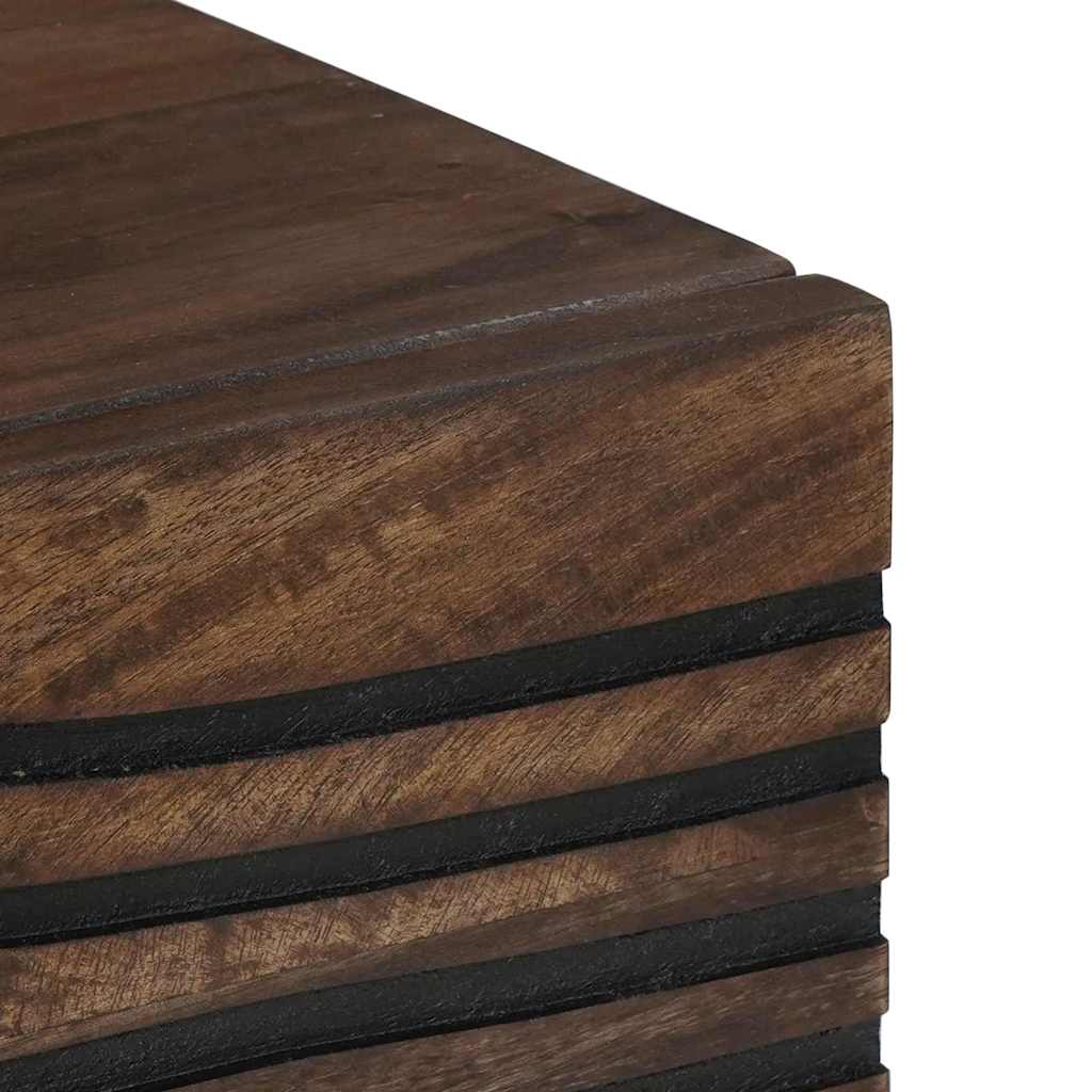 Couchtisch Braun und Schwarz 80 x 50 x 40 cm
