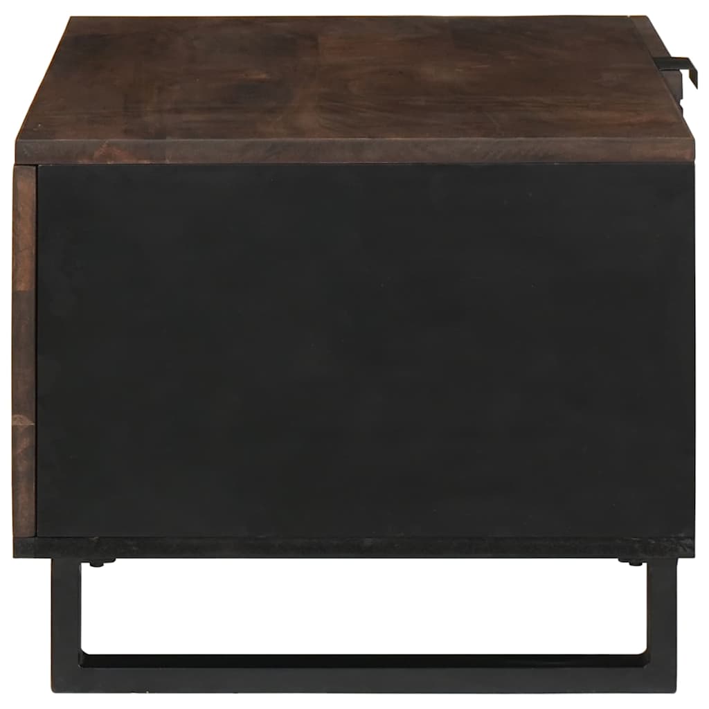 Couchtisch Braun und Schwarz 80 x 50 x 40 cm