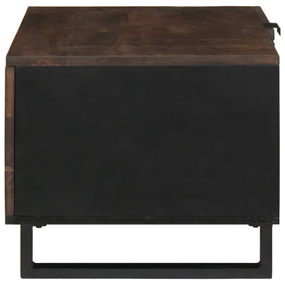 Couchtisch Braun und Schwarz 80 x 50 x 40 cm