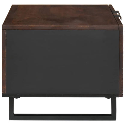 Couchtisch Braun und Schwarz 80 x 50 x 40 cm