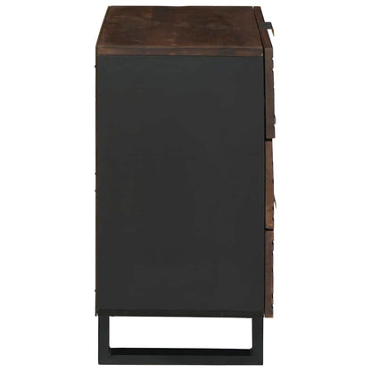 Nachttisch Walnuss 50 x 33 x 62 cm Massivholz Akazie