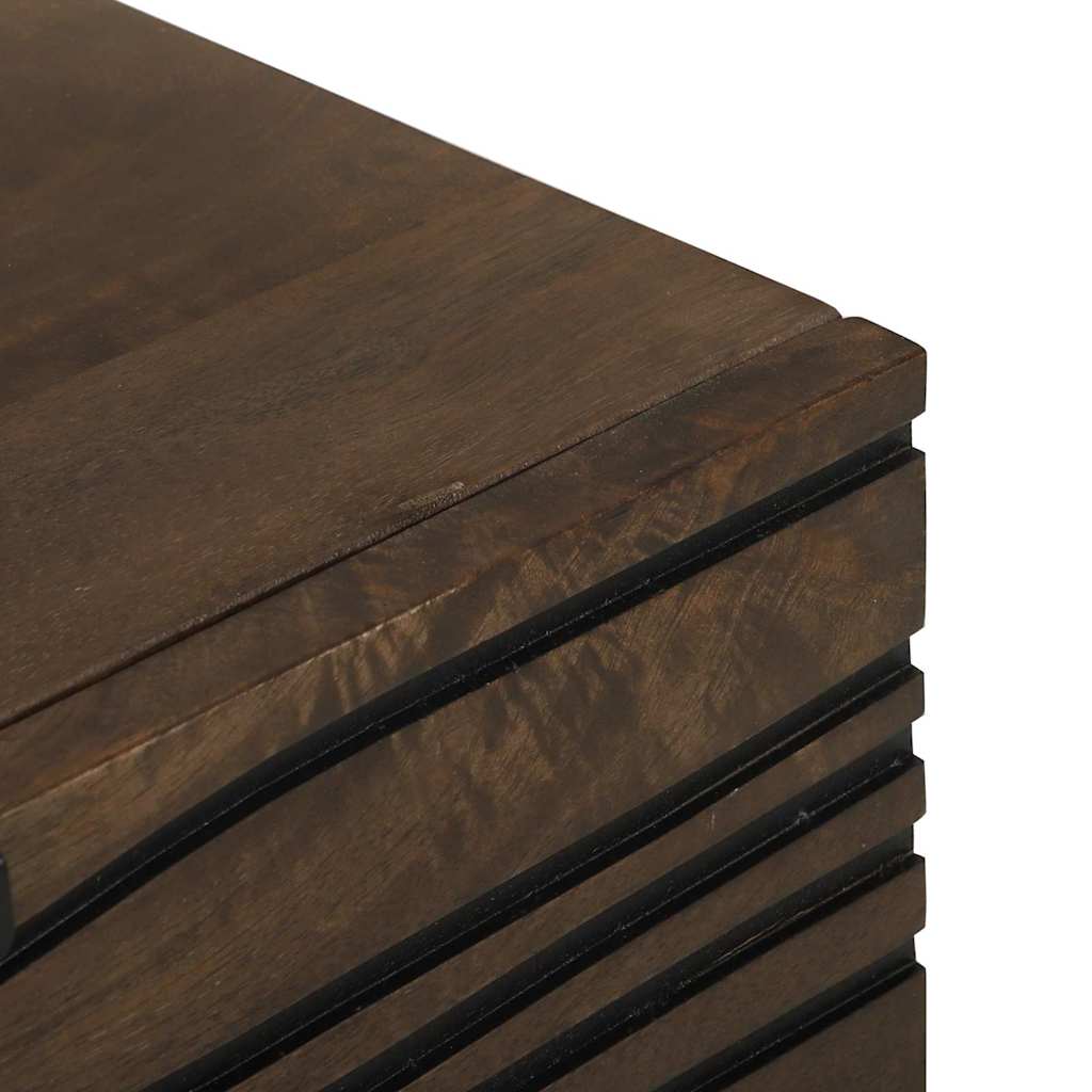 Nachttisch Walnuss 50 x 33 x 60 cm Massivholz Akazie