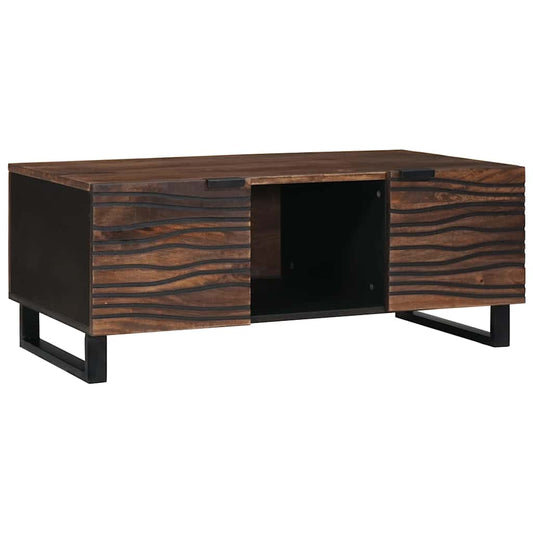 Couchtisch Braun und Schwarz 100 x 54 x 40 cm