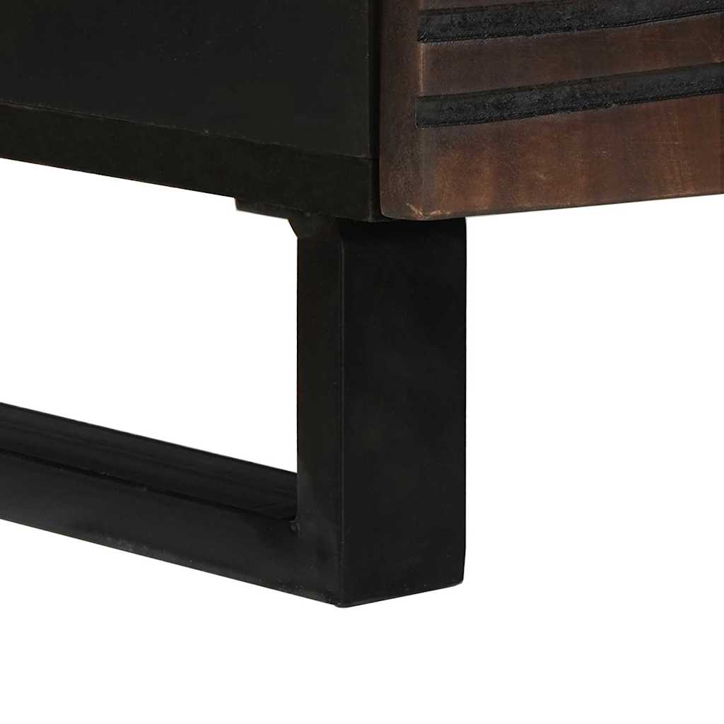 Couchtisch mit Schubladen Braun und Schwarz 80 x 54 x 40 cm