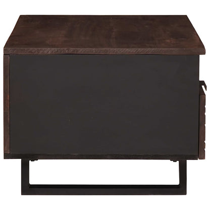 Couchtisch mit Schubladen Braun und Schwarz 80 x 54 x 40 cm