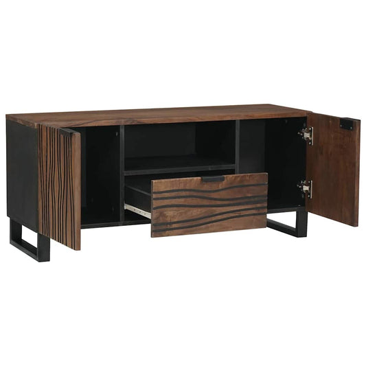 TV-Schrank Braun 105 x 33 x 46 cm massives Mangoholz