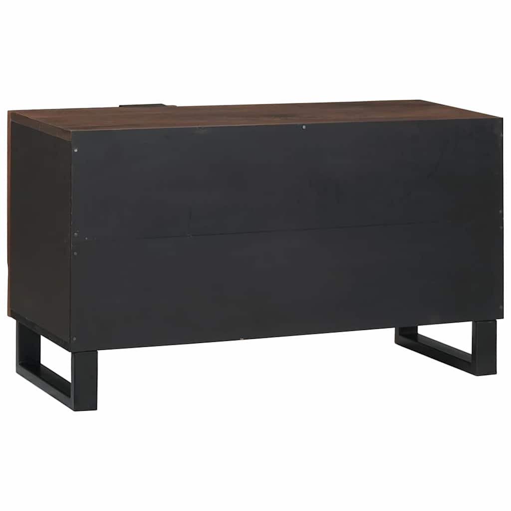TV-Schrank Braun 80 x 33 x 46 cm massives Mangoholz