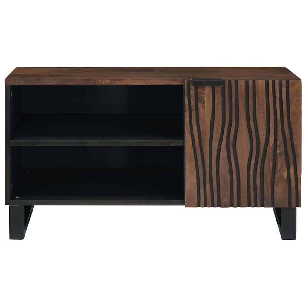 TV-Schrank Braun 80 x 33 x 46 cm massives Mangoholz