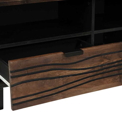 TV-Schrank Braun 80 x 33 x 46 cm massives Mangoholz