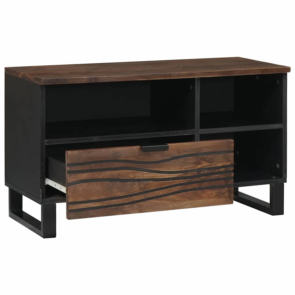 TV-Schrank Braun 80 x 33 x 46 cm massives Mangoholz