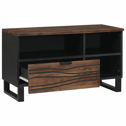 TV-Schrank Braun 80 x 33 x 46 cm massives Mangoholz