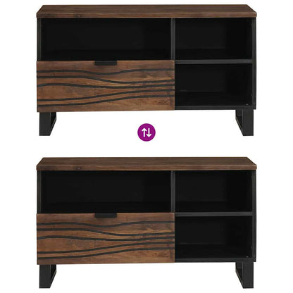 TV-Schrank Braun 80 x 33 x 46 cm massives Mangoholz