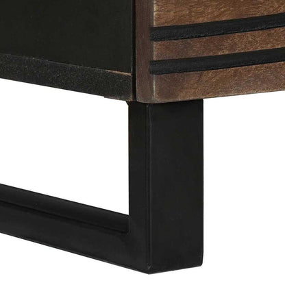 TV-Schrank Braun 100 x 33 x 46 cm massives Mangoholz