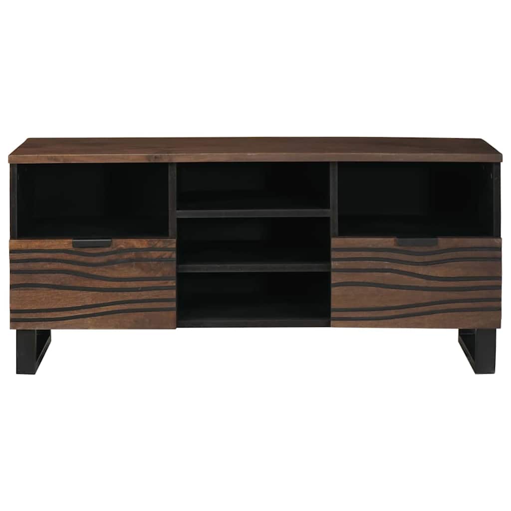 TV-Schrank Braun 100 x 33 x 46 cm massives Mangoholz