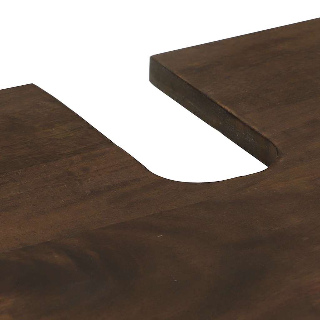 Waschbeckenschrank Walnuss 62 x 33 x 58 cm Holzwerkstoff