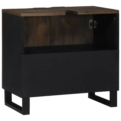 Waschbeckenschrank Walnuss 62 x 33 x 58 cm Holzwerkstoff