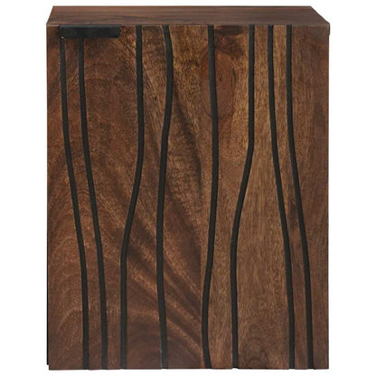 Waschbeckenunterschrank Braun und Schwarz 38 x 33,5 x 48 cm