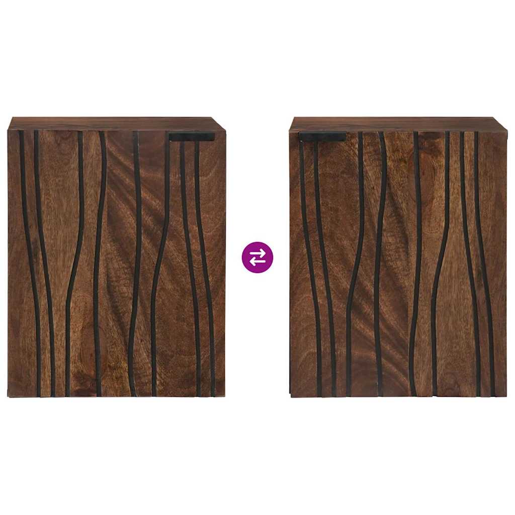 Waschbeckenschrank Walnuss 38 x 33,5 x 48 cm Holzwerkstoff