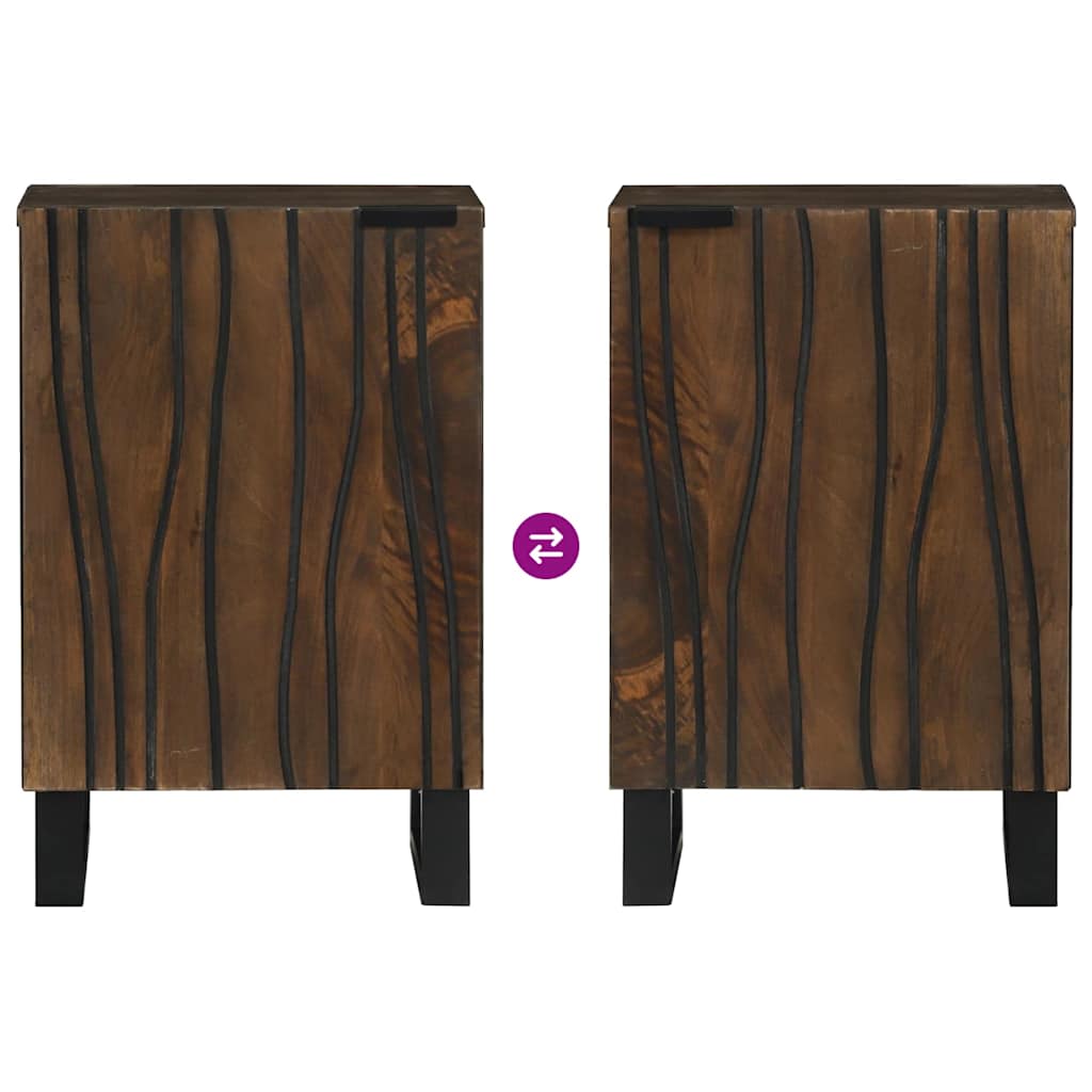 Waschbeckenschrank Walnuss 38 x 33,5 x 58 cm Holzwerkstoff