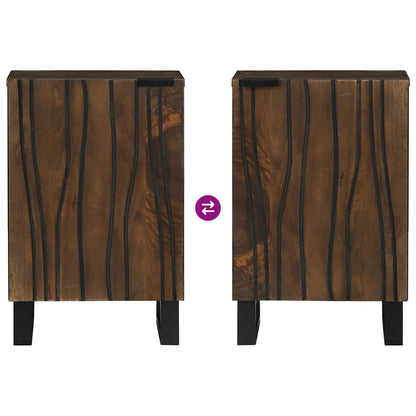 Waschbeckenschrank Walnuss 38 x 33,5 x 58 cm Holzwerkstoff