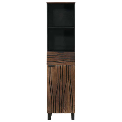 Badezimmerschrank mit Regal mit Speicher Braun 38 x 33 x 160 cm