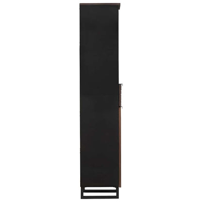 Badezimmerschrank mit Regal mit Speicher Braun 38 x 33 x 160 cm