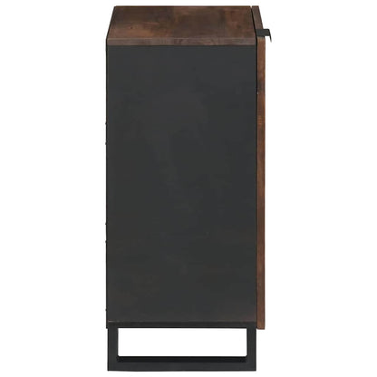 Sideboard Braun 40 x 33 x 75 cm massives Mangoholz