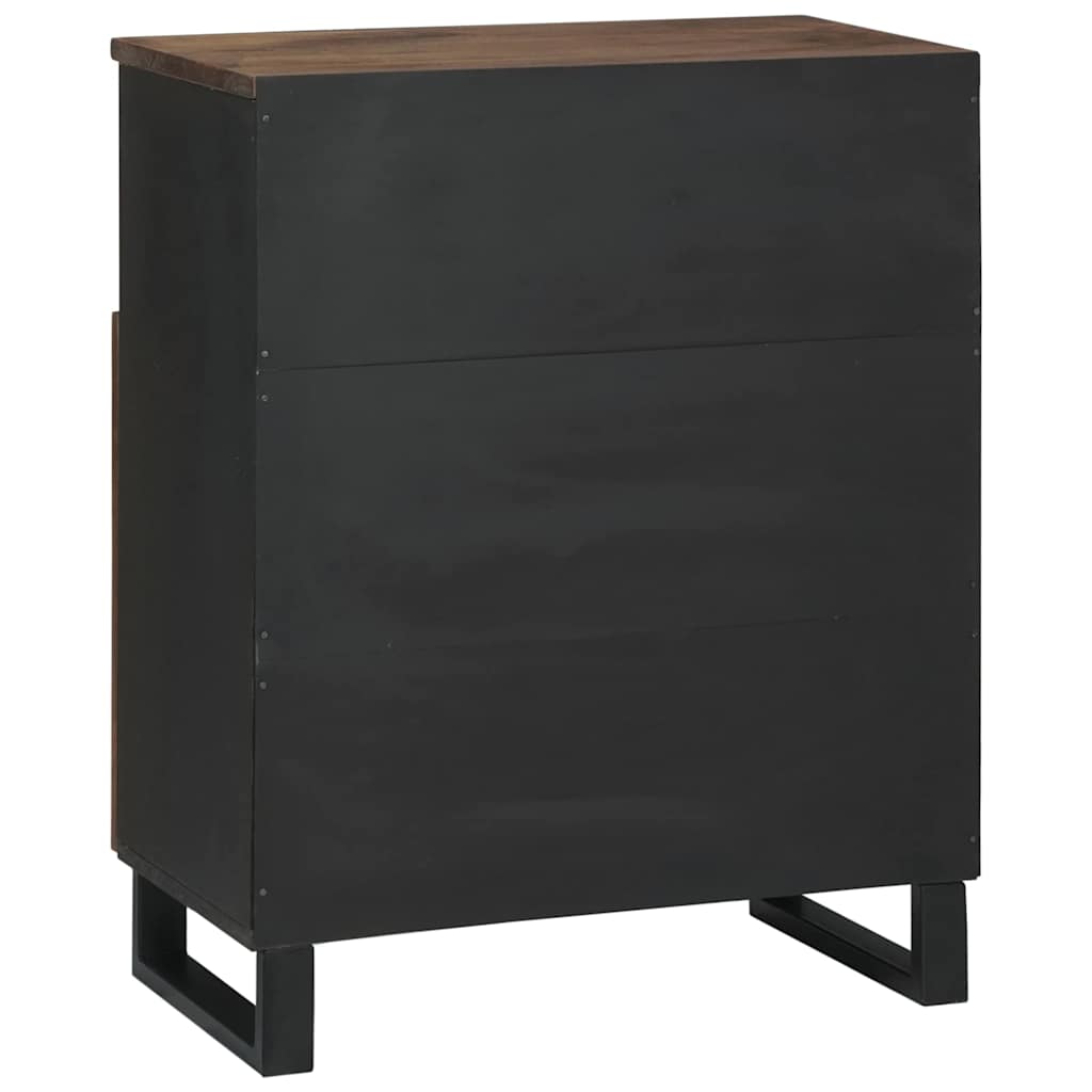 Sideboard Braun 60 x 33 x 75 cm massives Mangoholz