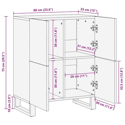 Medienlagerungsschränke & Regale Braun 60 x 33.5 x 75 cm