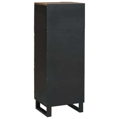 Hochboard Braun 40 x 33 x 110 cm massives Mangoholz