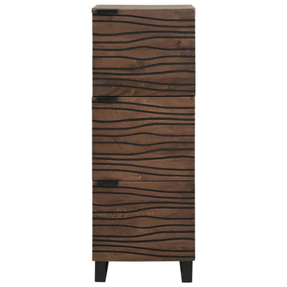 Hochboard Braun 40 x 33 x 110 cm massives Mangoholz