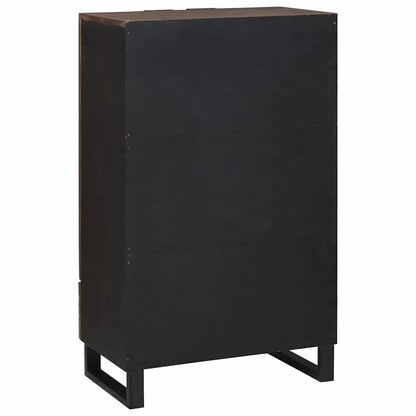 Hochboard Braun 60 x 33 x 100 cm massives Mangoholz