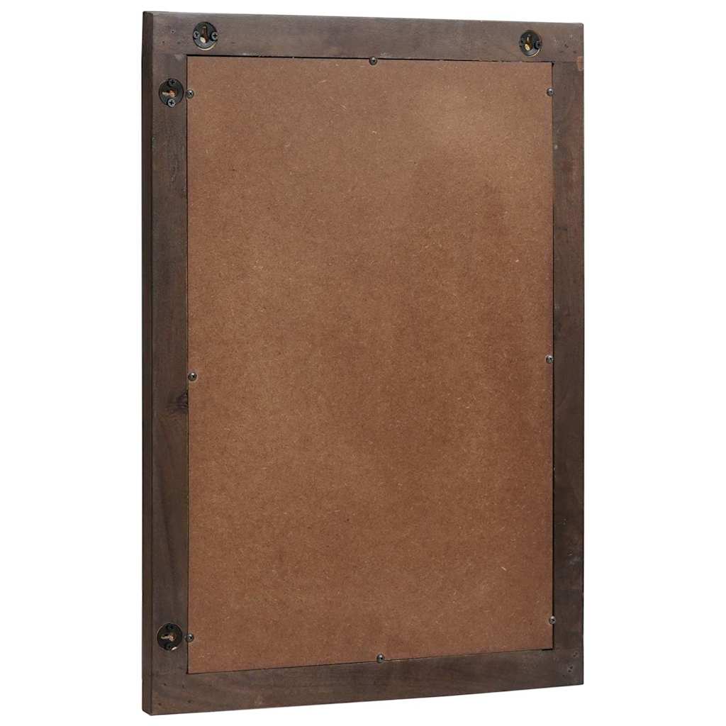 Badezimmer Spiegel Wandmontiert Braun 50 x 2,5 x 70 cm